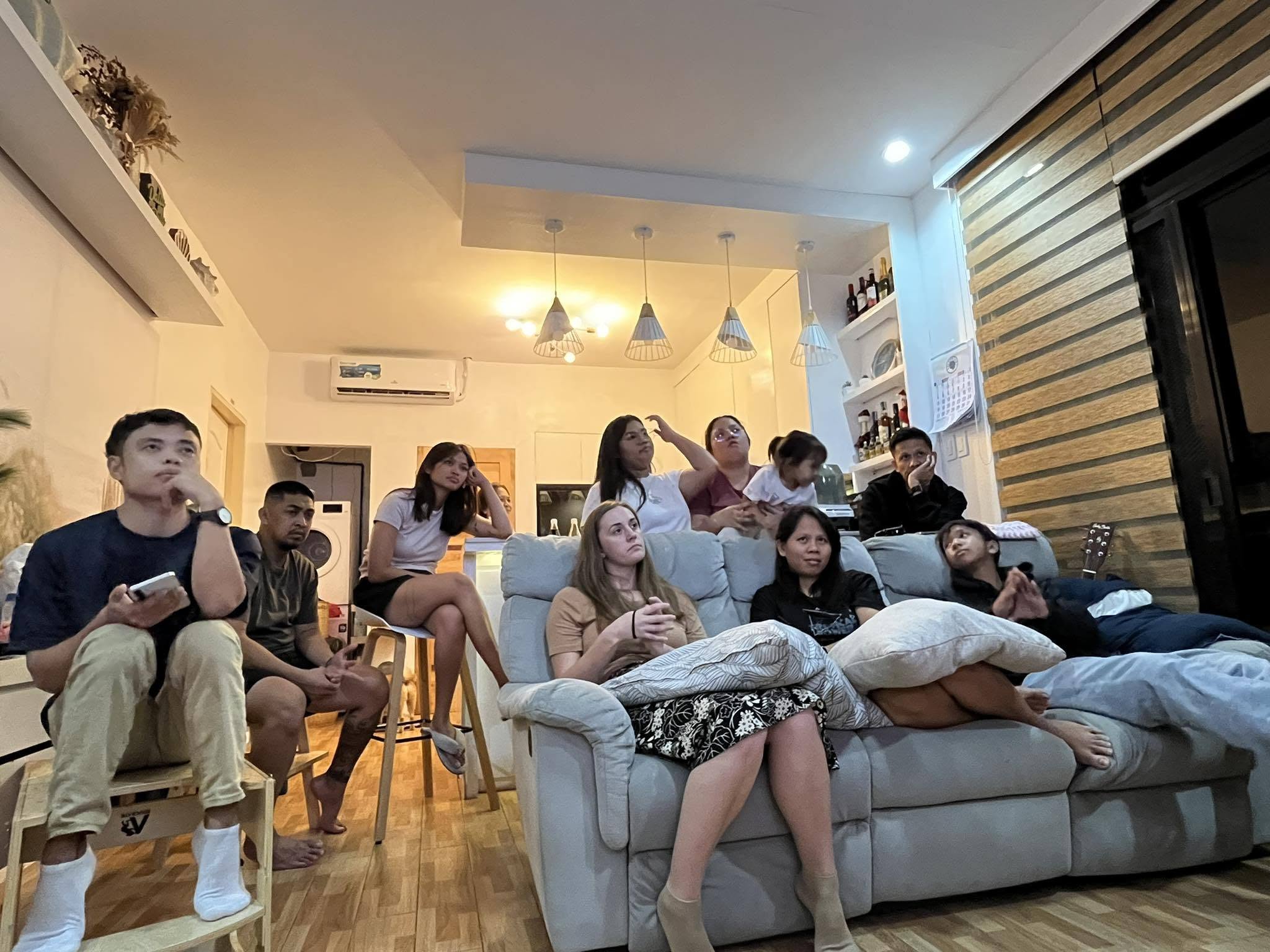 A small group meeting in a home